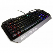 QCYBER IRON SKILL. Игровая клавиатура мембранного типа, RGB подсветка, металлический корпус