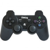 Беспроводной геймпад GP-A17RF Dialog Action - вибрация, 12 кнопок, PC USB/PS3, черный