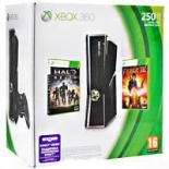 Microsoft Xbox 360 Slim (250 Gb) + Halo Reach + Fable III - (Уценка)