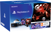 Набор: Шлем виртуальной реальности PS VR + Camera + игра VR Worlds + игра Gran Turismo Sport 