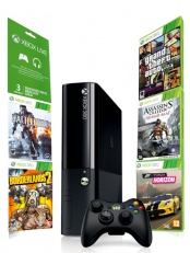 Xbox 360 250 Gb + Forza Horizon + Borderlands 2 + GTA V + Battlefield 4 + Assassin Creed IV + Live 3 месяца.