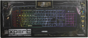 Клавиатура Qumo Expert K42, проводная, 104 + 18 клавиш, зональная RGB подсветка, ПО, плетеный кабель